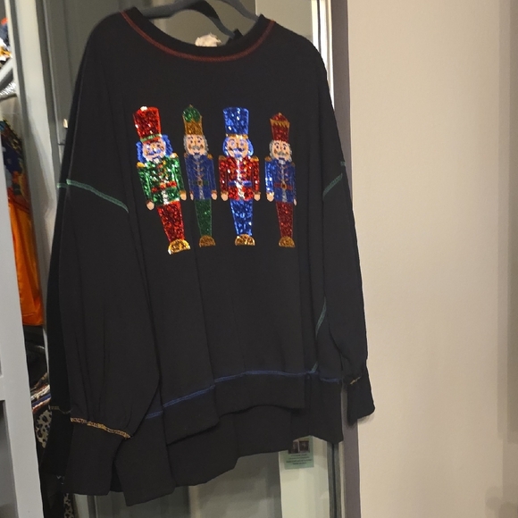 Festive Sequin Nutcracker Sweater - Picture 11 of 11